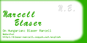 marcell blaser business card